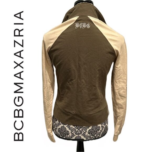 BCBG Maxazria VINTAGE 90’s Zip Front Blinged Sweatshirt - Picture 2 of 3